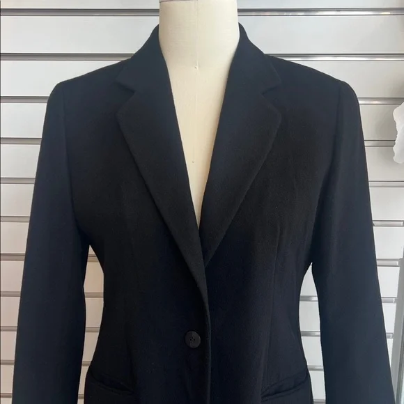 Giorgio Armani Elegant Cashmere Black Blazer - Women’s Size 10 - Picture 2 of 15